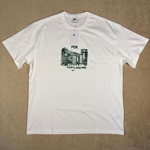Nike‎ Portland Skyline PDX Airport Heavyweight Shirt HV4621-100 X-Large